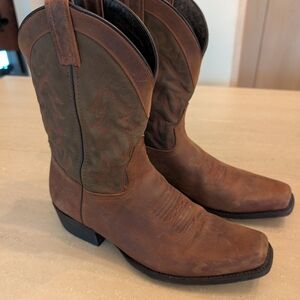 Men's Brown Leather Western Boots